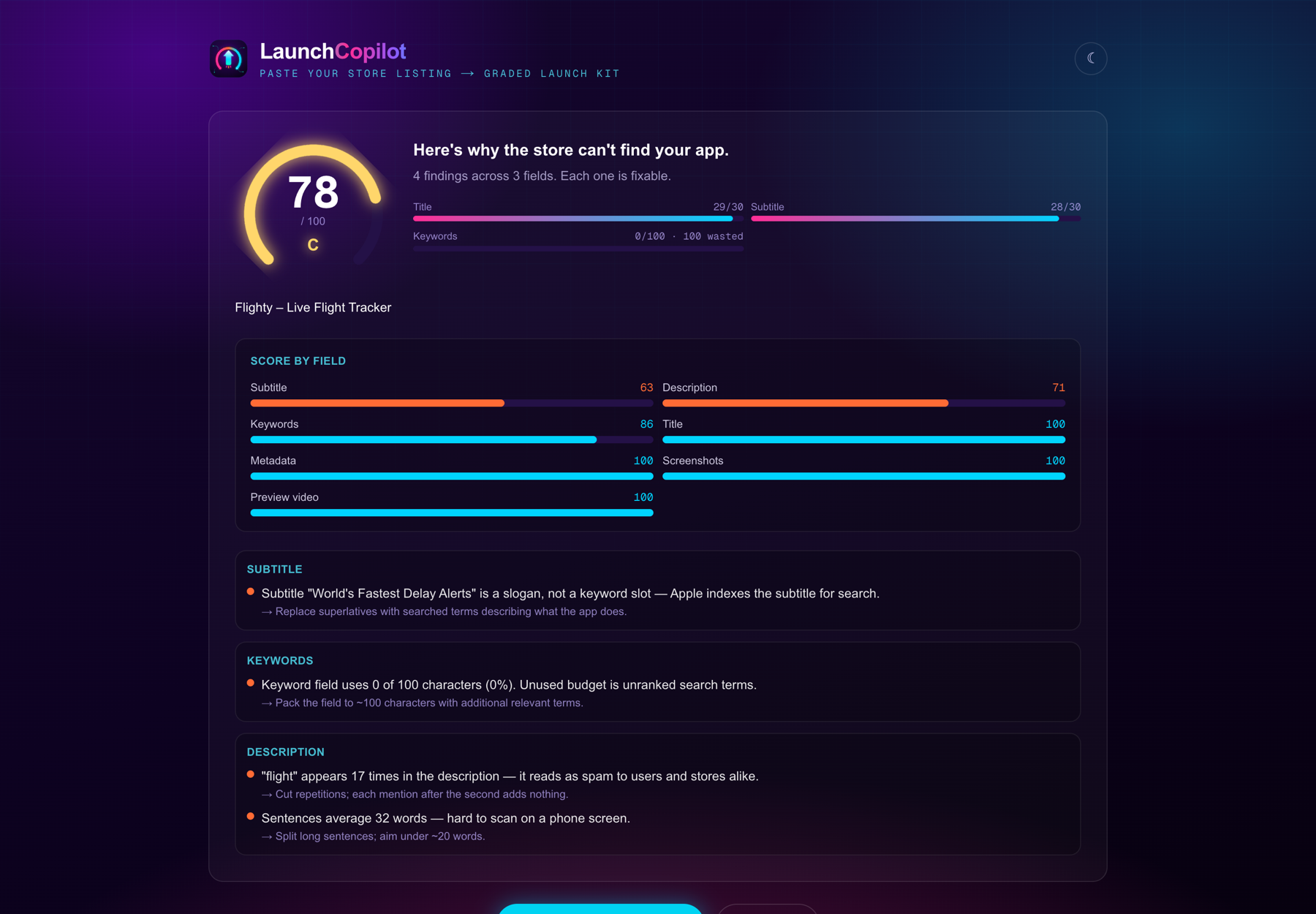 Deterministic scorecard — the validated rewrite, re-graded to 93/100